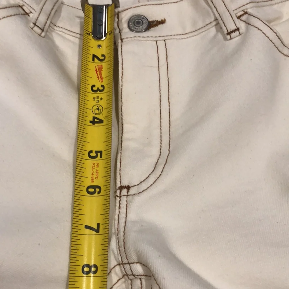 GAP LONG AND LEAN DENIM JEANS OFF WHITE SIZE 6